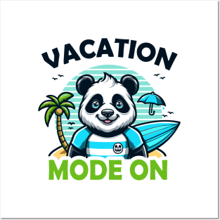 Panda Vacation Mode On Posters and Art